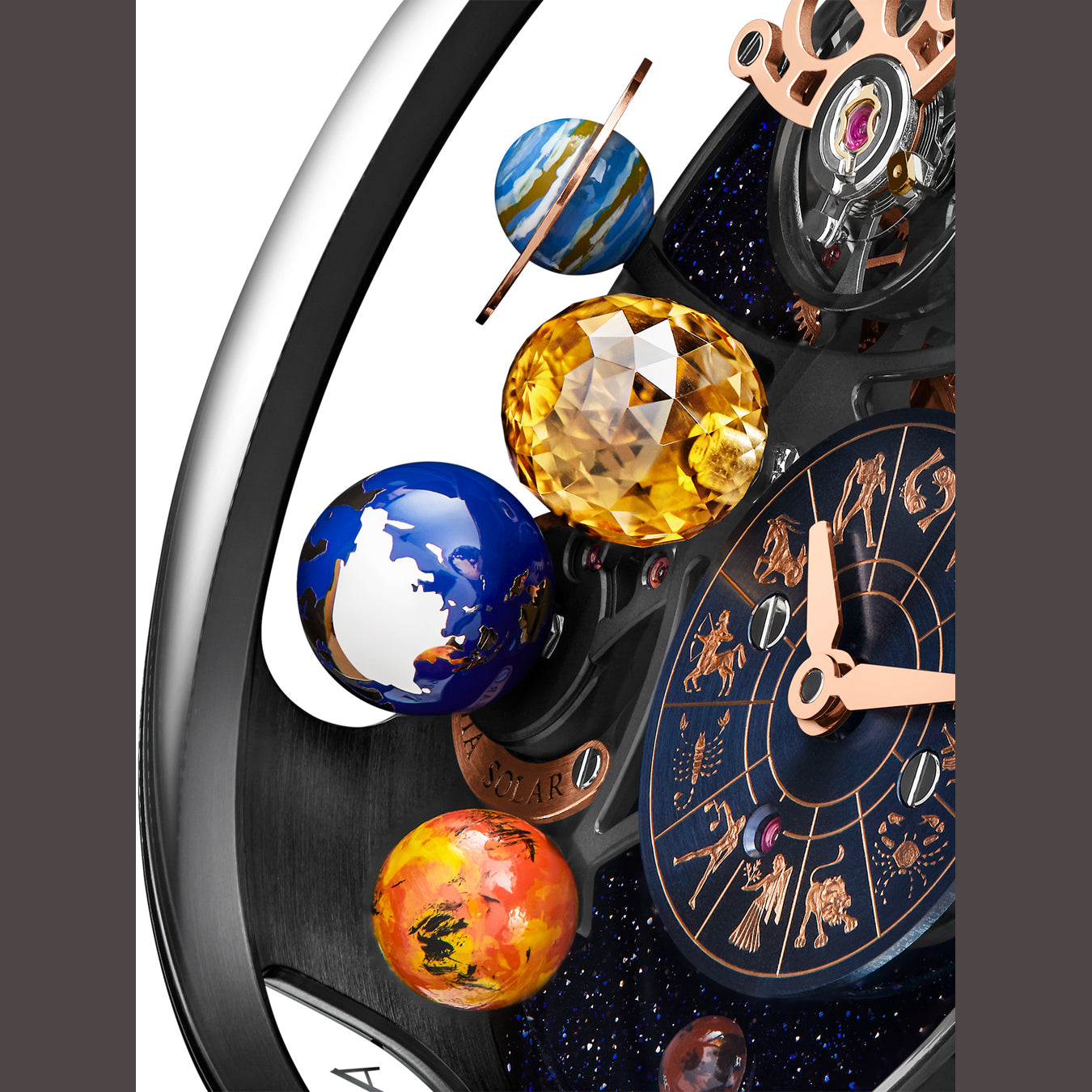 Jacob & Co. Astronomia Solar Zodiac Black DLC Titanium Sapphire