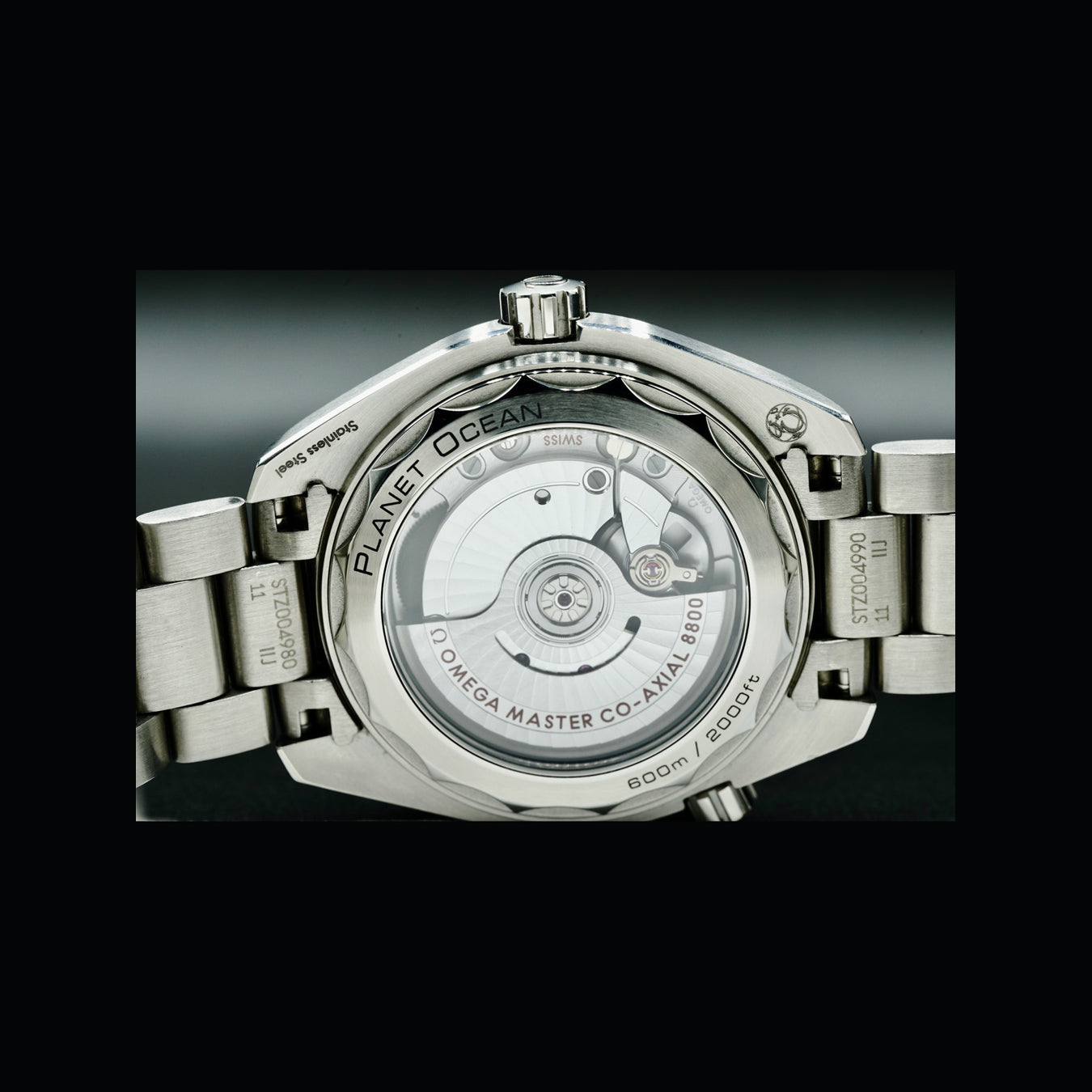 Omega 215.30.40.20.01.001 Planet Ocean Co-Axial Master Chronometer 39.5mm Black Dial on Bracelet