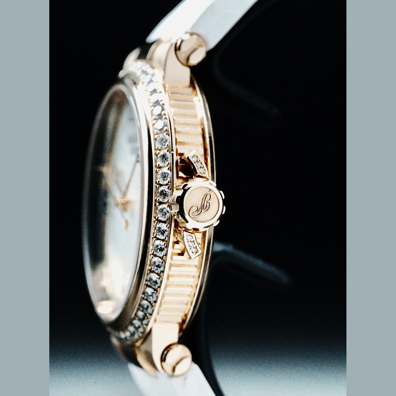 Breguet 9518BR/52/584/D000 Ladies Marine Rose Gold Wave Pattern Dial