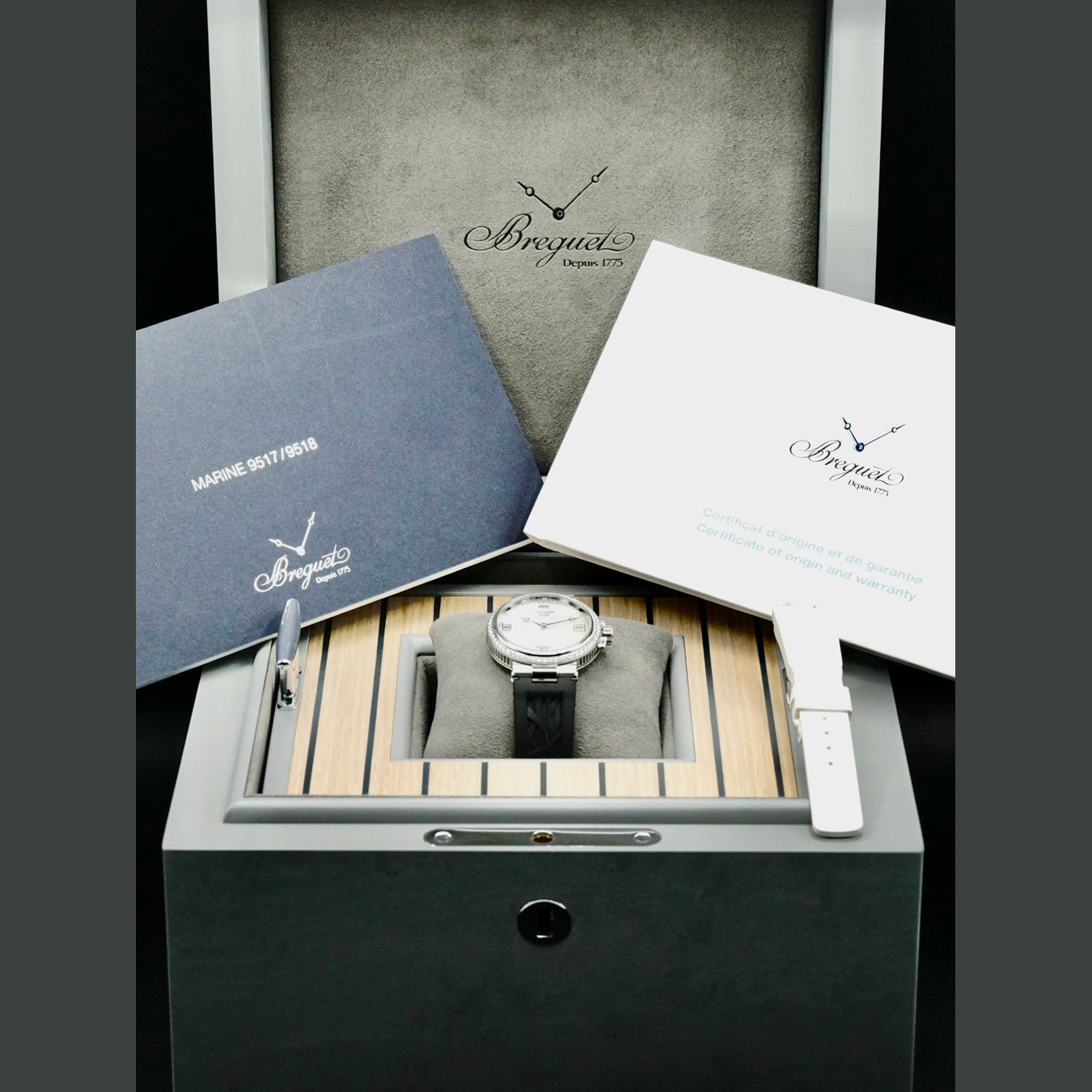 Breguet 9518ST/5W/584/D000 Marine White Mother of Pearl Dial