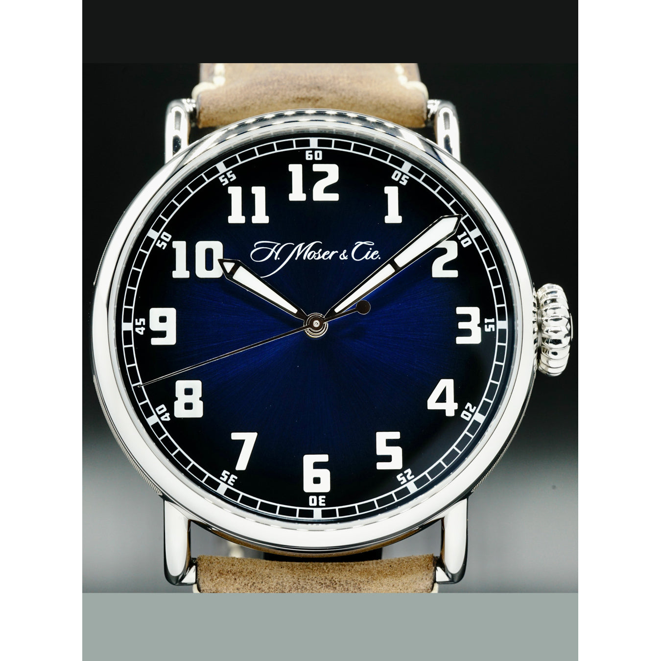 H. Moser & Cie. 8200-1201 Heritage Centre Seconds Funky Blue