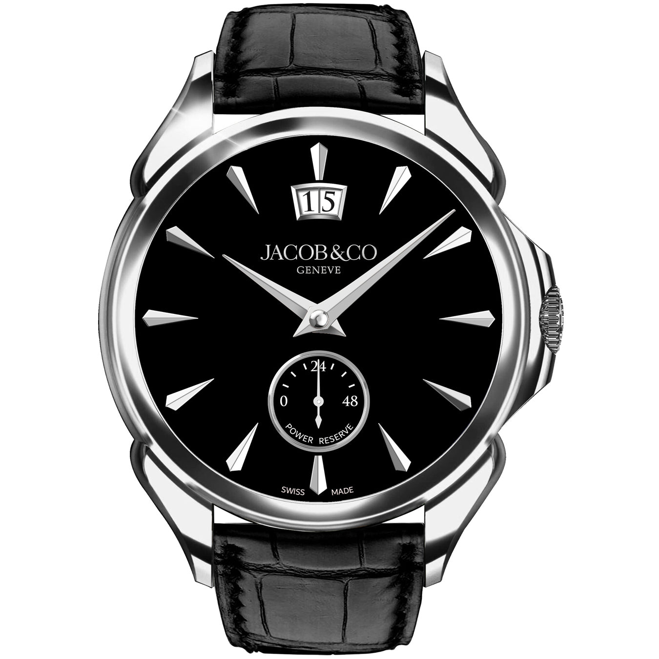 Jacob & Co. Palatial Classic Onyx Black on Strap