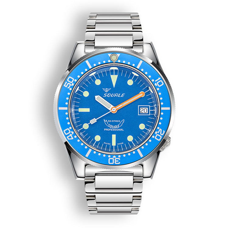 Squale 1521 Classic Steel Blue on Bracelet 1521OCN.SQ20L
