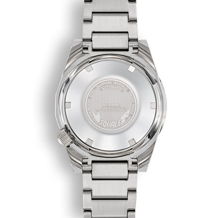 Squale 1521 Blue Ray Steel Blue on Bracelet 1521PROFD.SQ20L