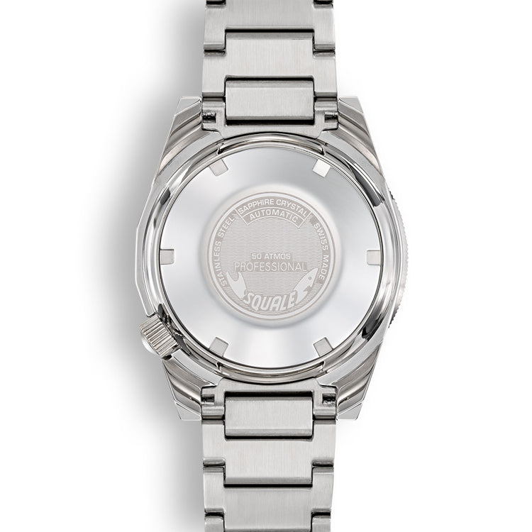 Squale 1521 Green Ray Steel Green on Bracelet 1521PROFGR.SQ20L