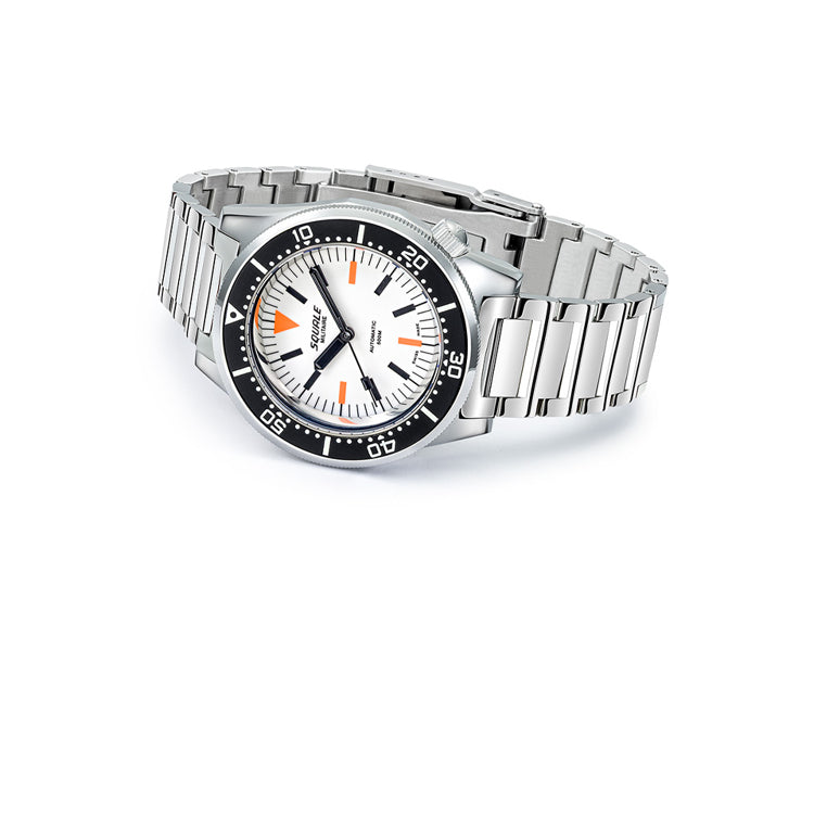 Squale 1521 Full Luminous Militaire Steel White on Bracelet 1521FUMIWT.SQ20L