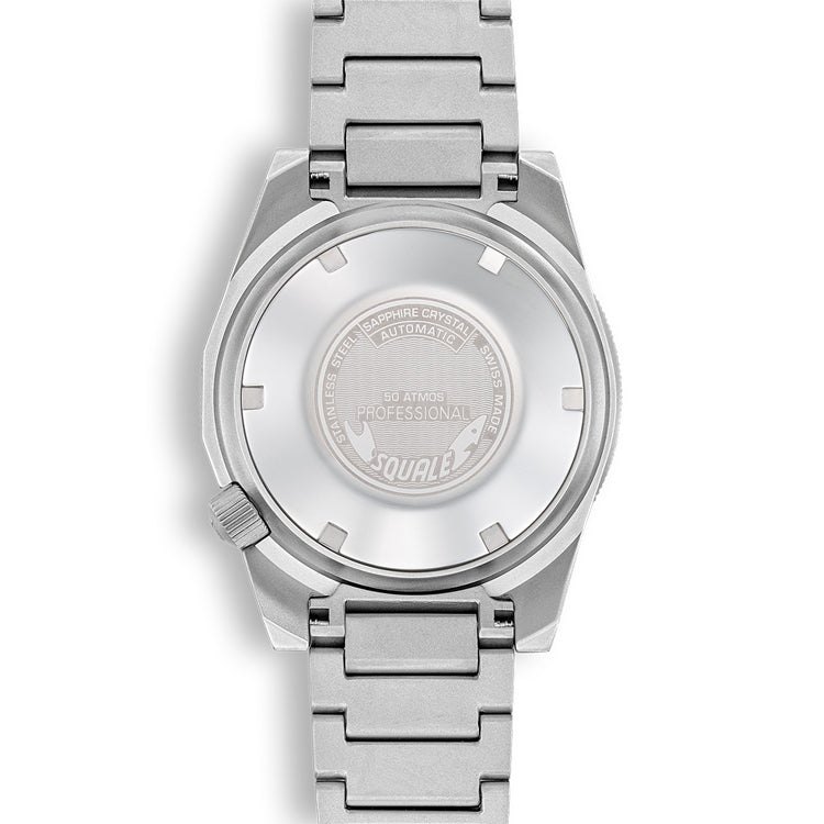 Squale 1521 Militaire Blasted Steel Black on Bracelet 1521MILBL.SQ20S
