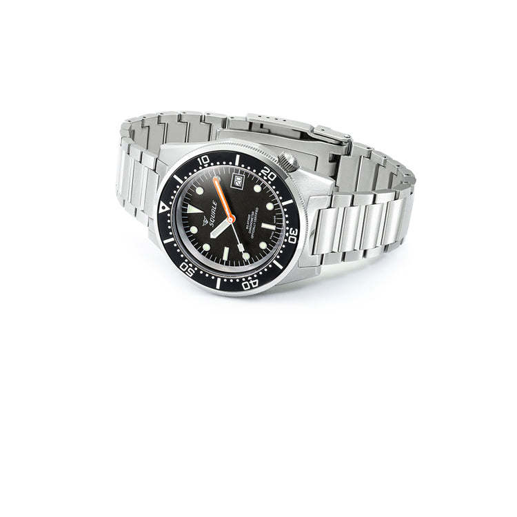 Squale 1521 Classic COSC Steel Black on Bracelet 1521COSCL.SQ20B