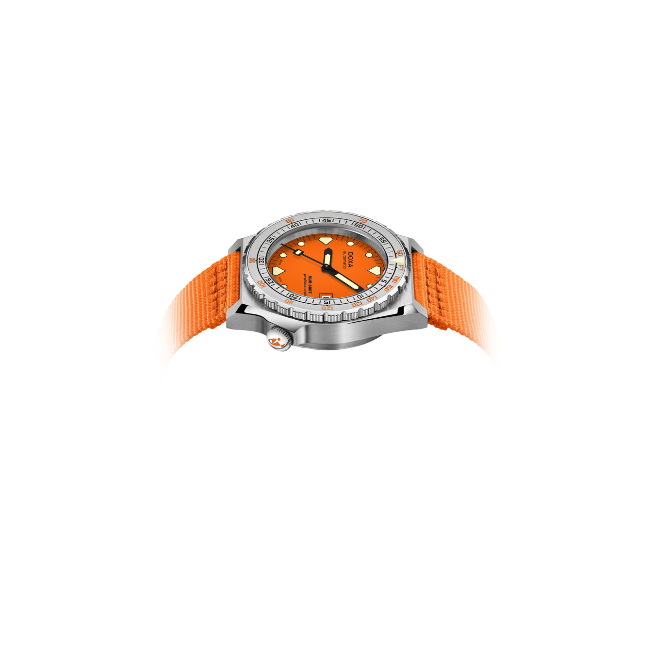 DOXA Sub 600T Professional 862.10.351.21-N on Orange NATO Strap