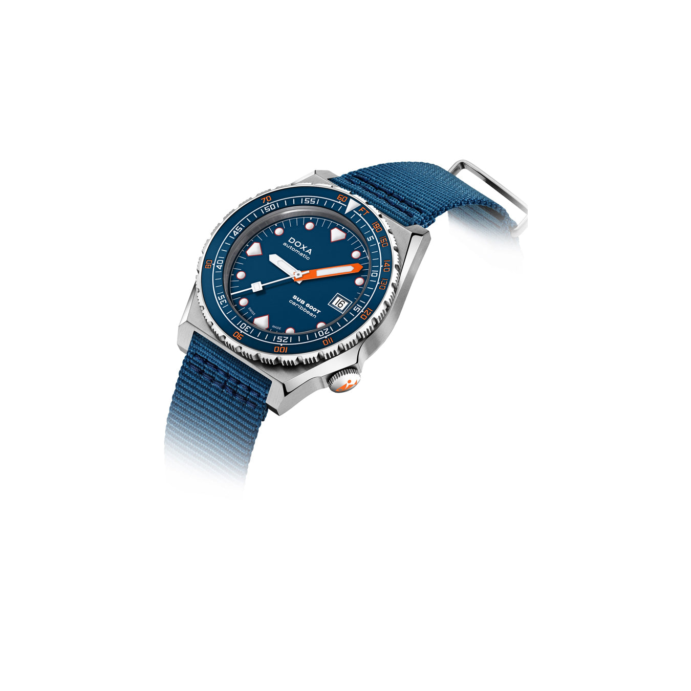DOXA Sub 600T Caribbean 861.10.201.32-N on NATO Strap