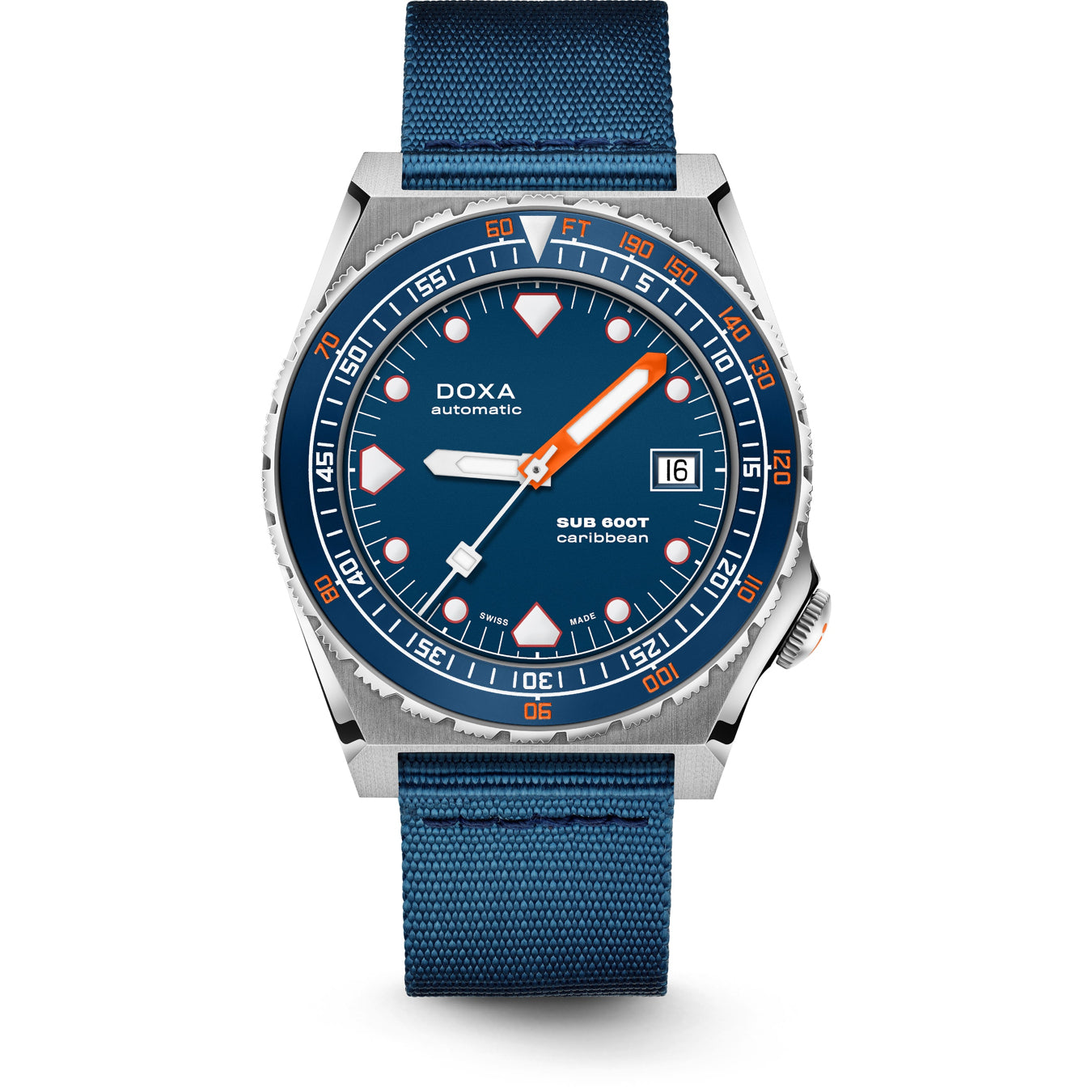 DOXA Sub 600T Caribbean 861.10.201.32-N on NATO Strap