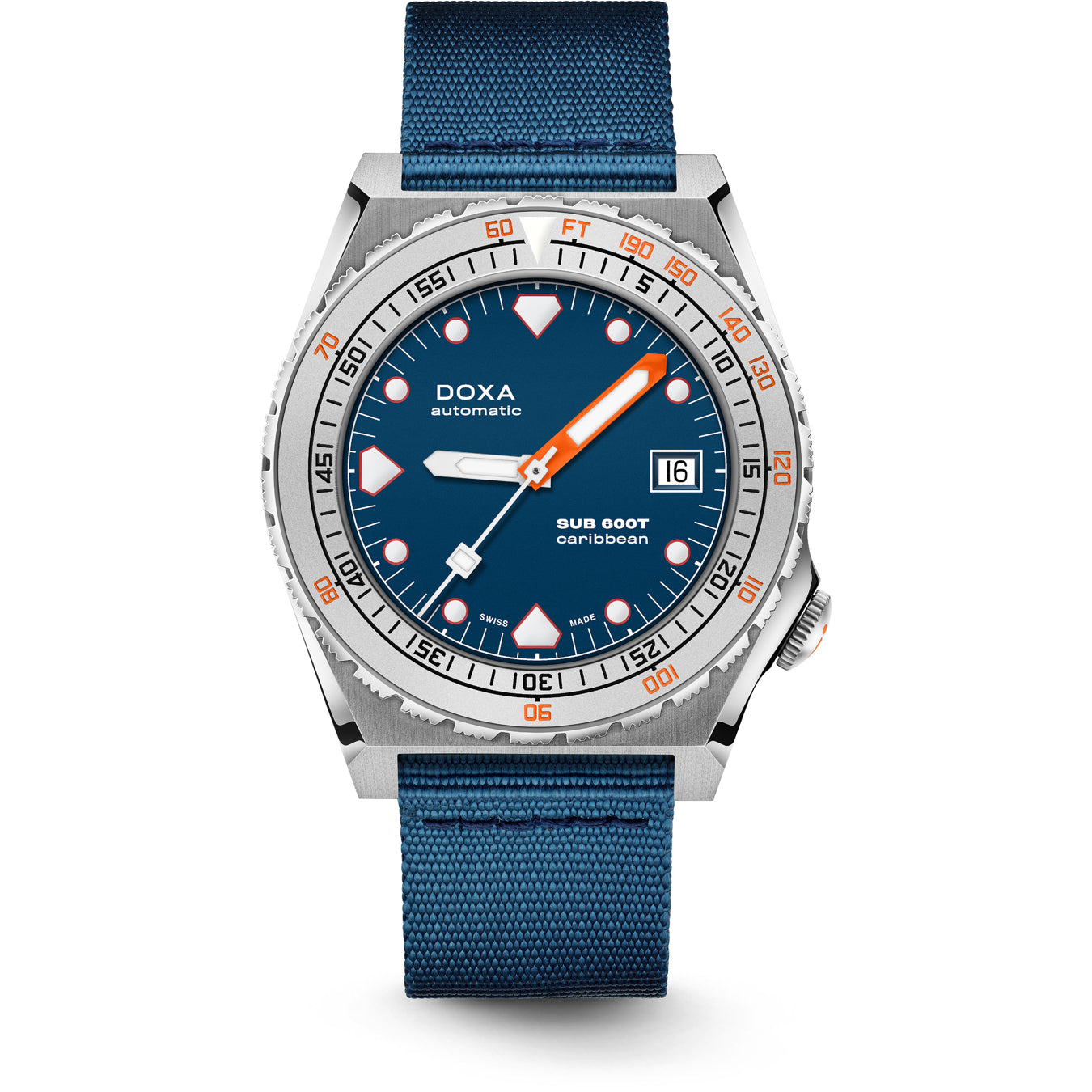 DOXA Sub 600T Caribbean 862.10.201.32-N on NATO Strap