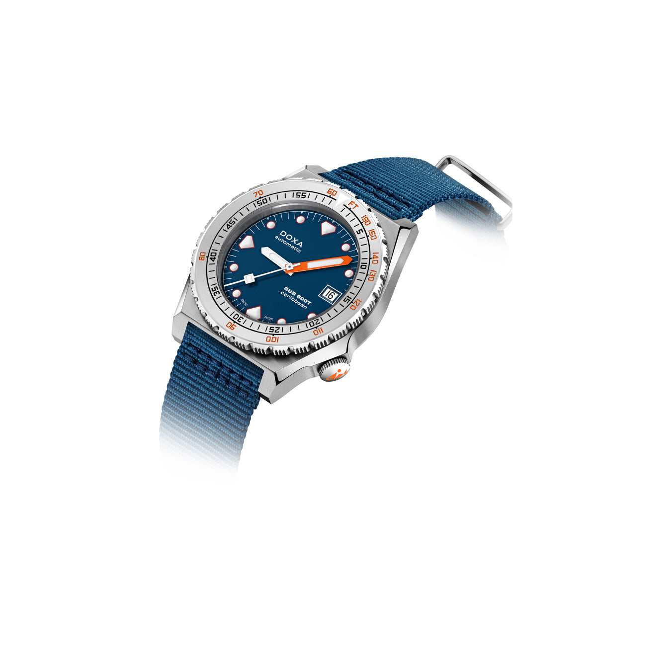 DOXA Sub 600T Caribbean 862.10.201.32-N on NATO Strap
