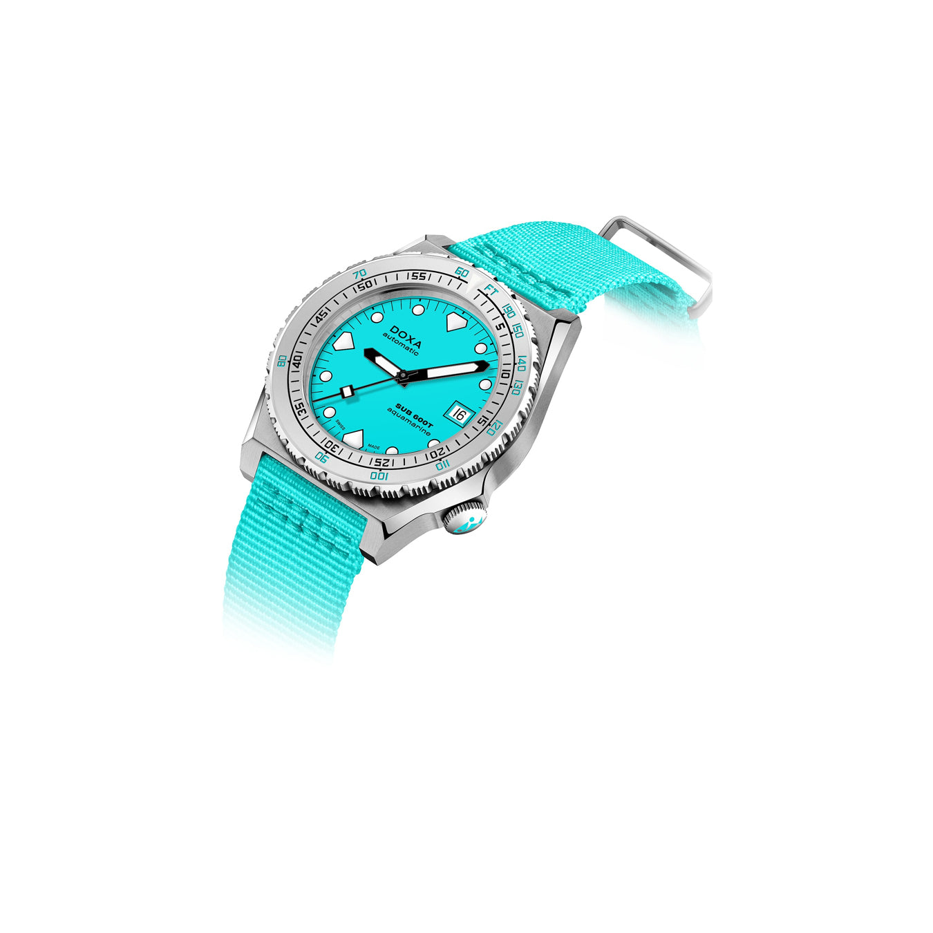 DOXA Sub 600T Aquamarine 862.10.241.25-N on NATO Strap
