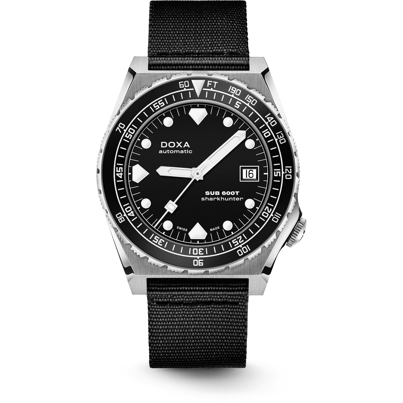 DOXA Sub 600T Sharkhunter 861.10.101B.20-N on NATO Strap