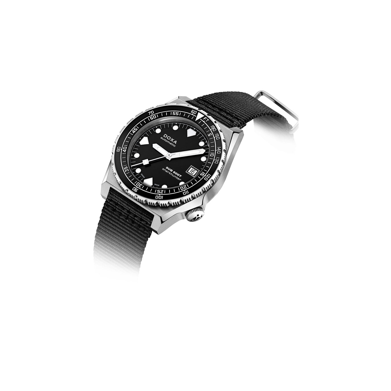 DOXA Sub 600T Sharkhunter 861.10.101B.20-N on NATO Strap