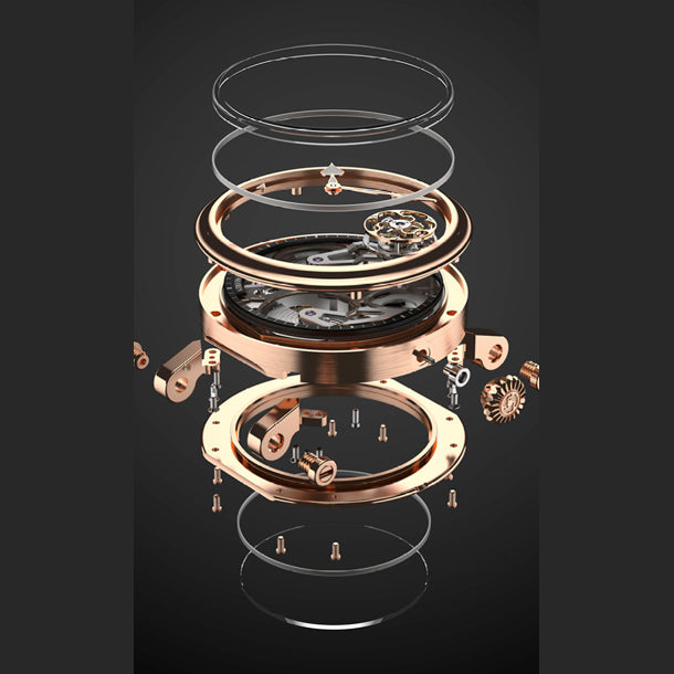 Speake-Marin 423811250 Openworked Tourbillon Red Gold 38mm
