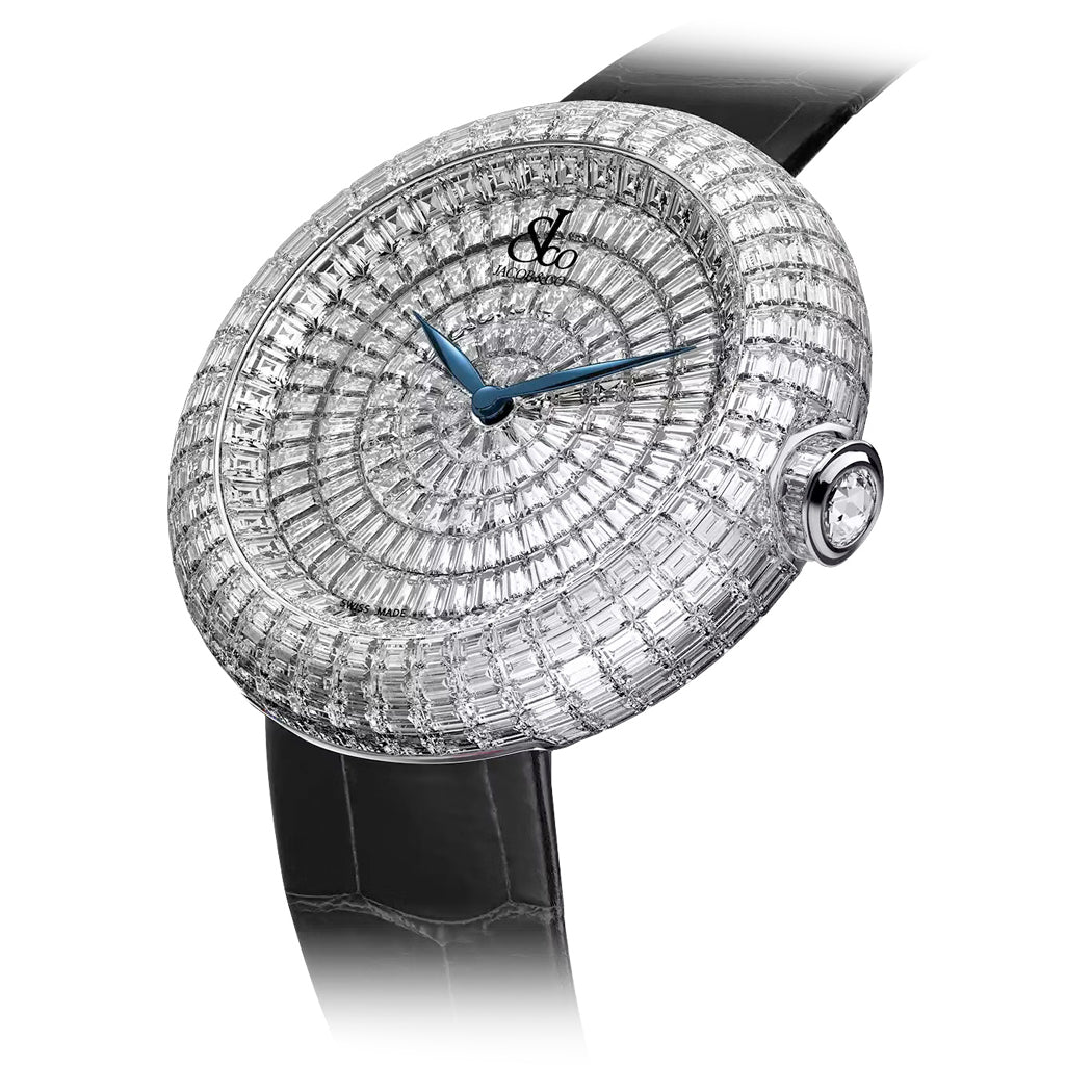 Jacob & Co. Brilliant Baguette Diamonds Rose Gold on Strap