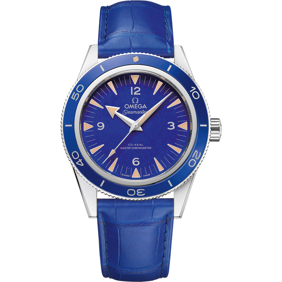 Omega Seamaster 300 Platinum on Leather Strap 234.93.41.21.99.002