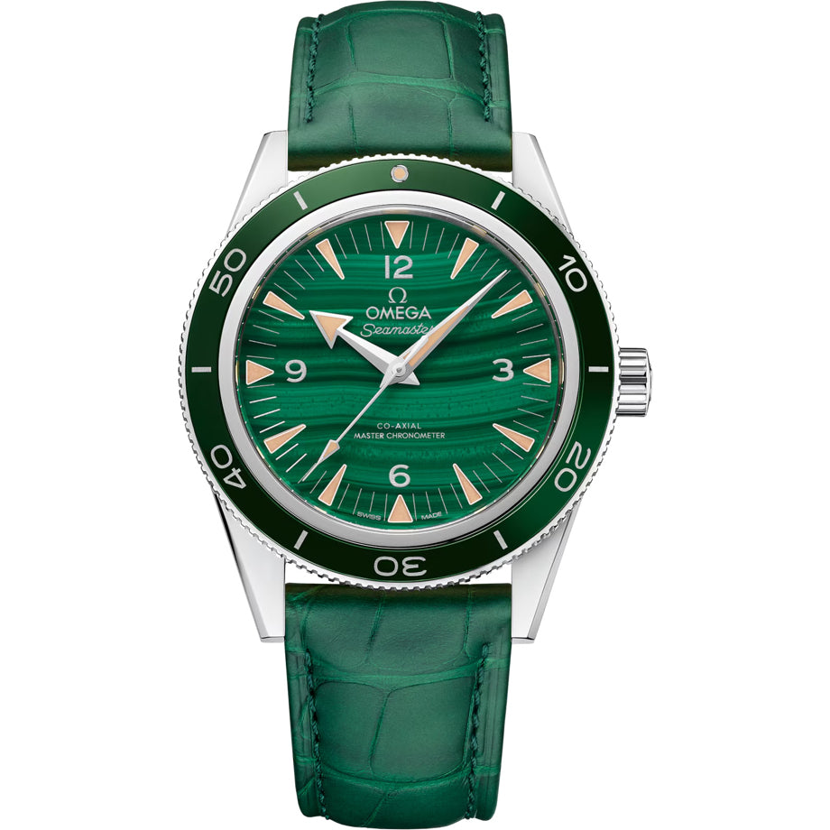 Omega Seamaster 300 Platinum on Leather Strap 234.93.41.21.99.001