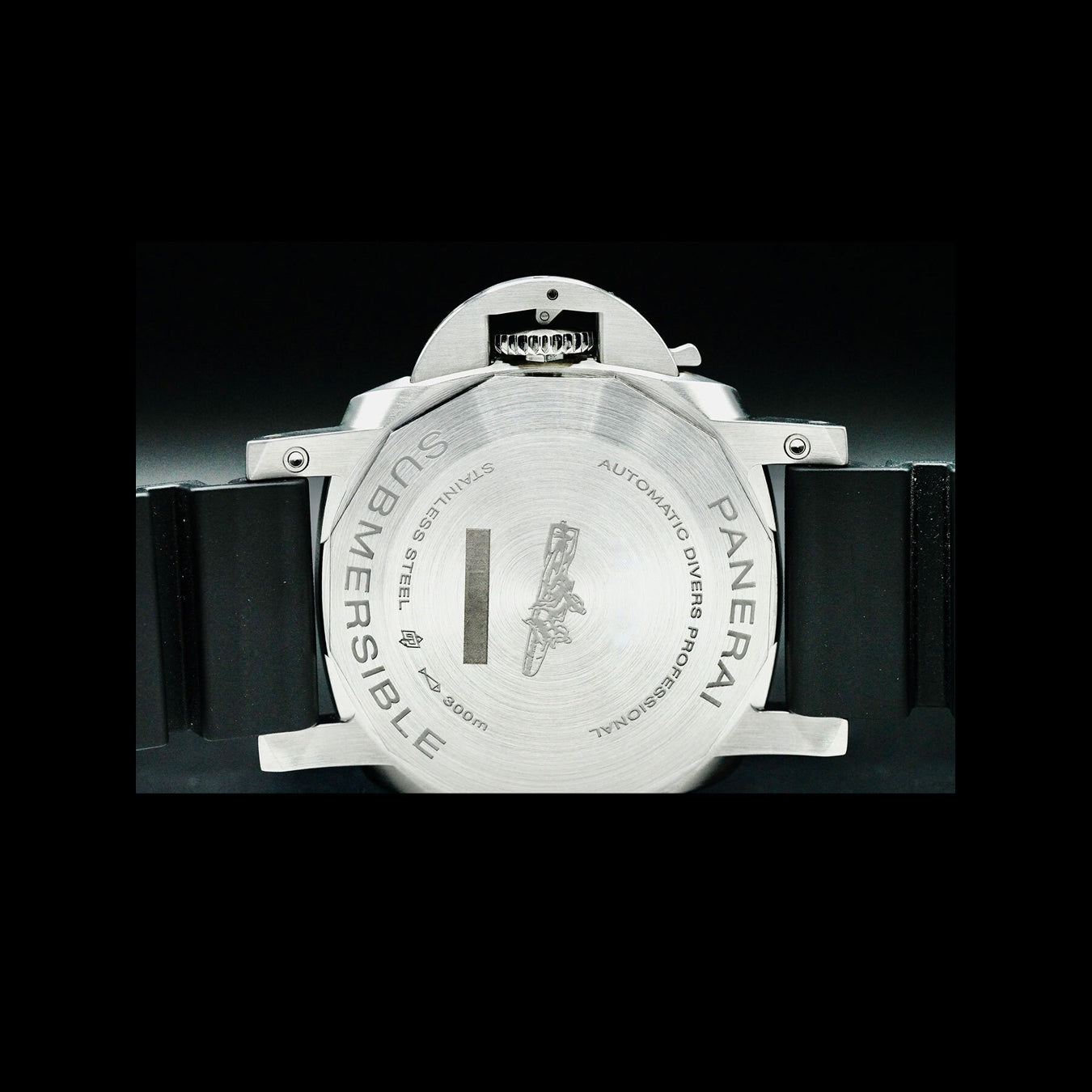 Panerai PAM00973 Luminor Submersible 42mm Black Dial Rubber Strap