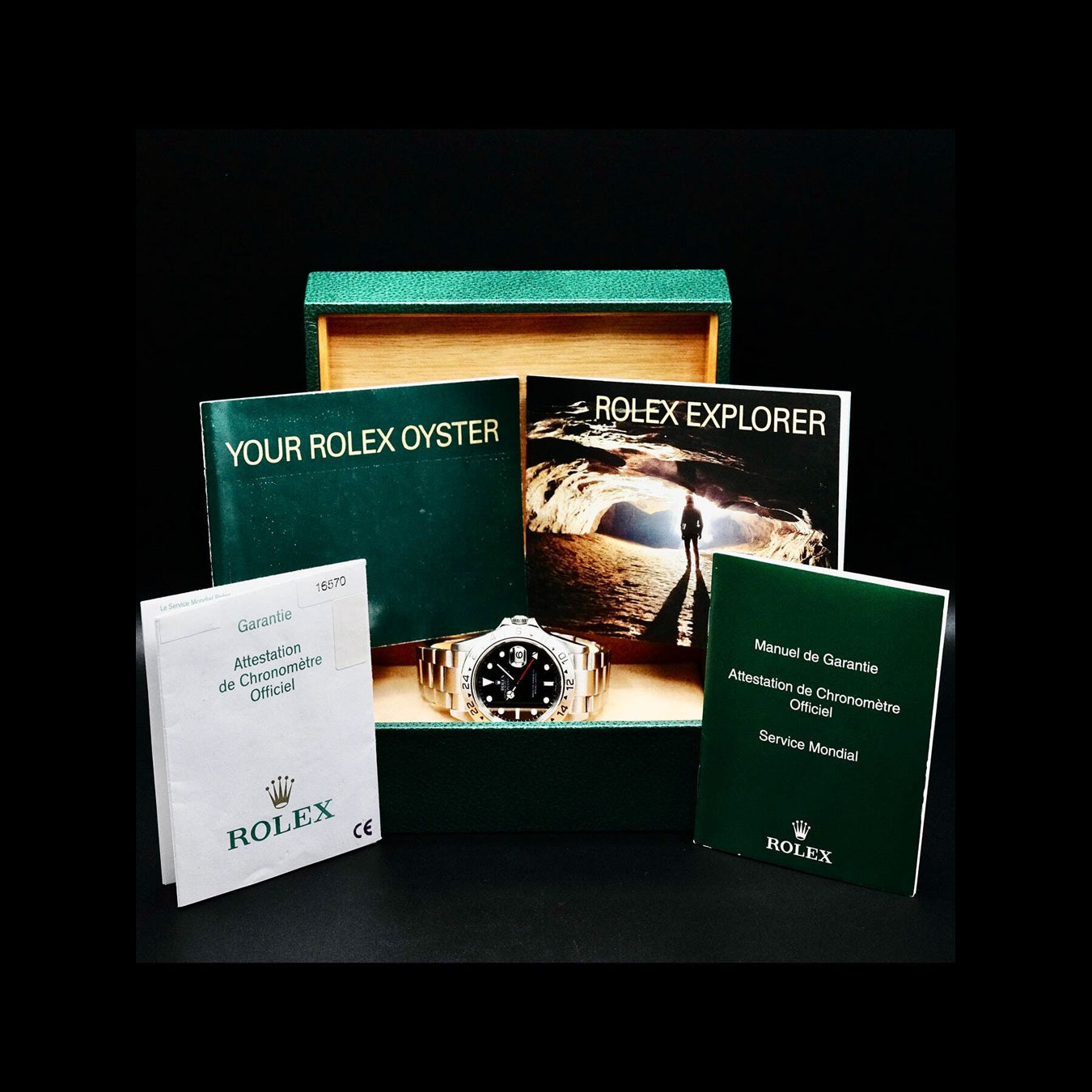 Rolex 16570T Explorer II Black Dial