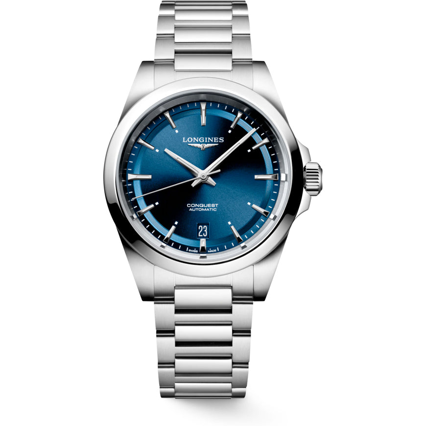 Longines L3.720.4.92.6 Conquest Sunray Blue on Bracelet