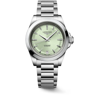 Longines L3.430.4.02.6 Conquest Sunray Green on Bracelet