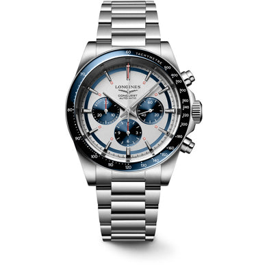 Longines L3.835.4.98.6 Conquest Silver Matt Dial on Bracelet