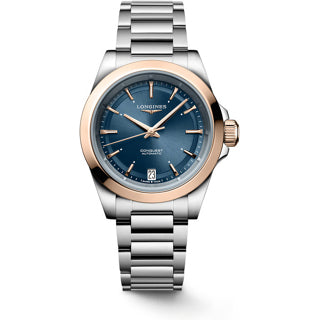 Longines L3.430.5.92.6 Conquest Sunray Blue Dial on Bracelet