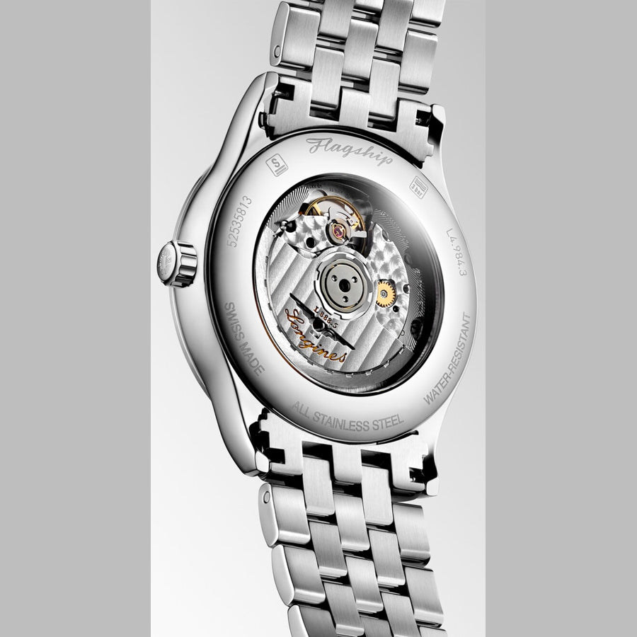 Longines L4.984.4.59.6 Flagship Black Dial on Bracelet