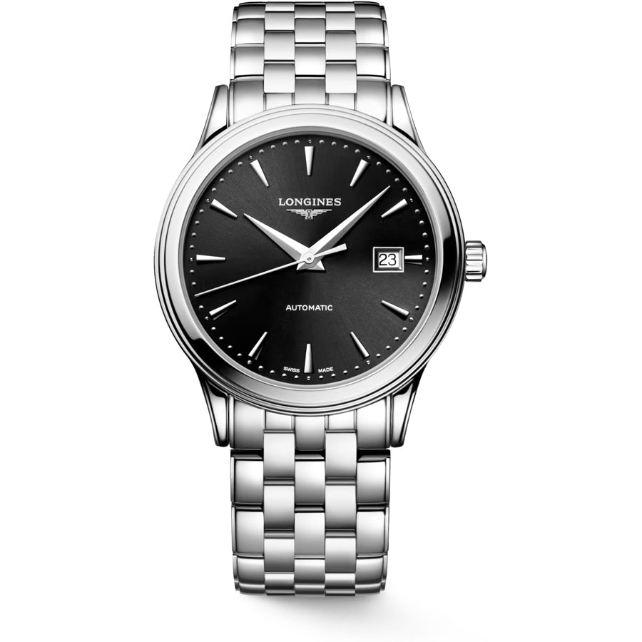 Longines L4.984.4.59.6 Flagship Black Dial on Bracelet