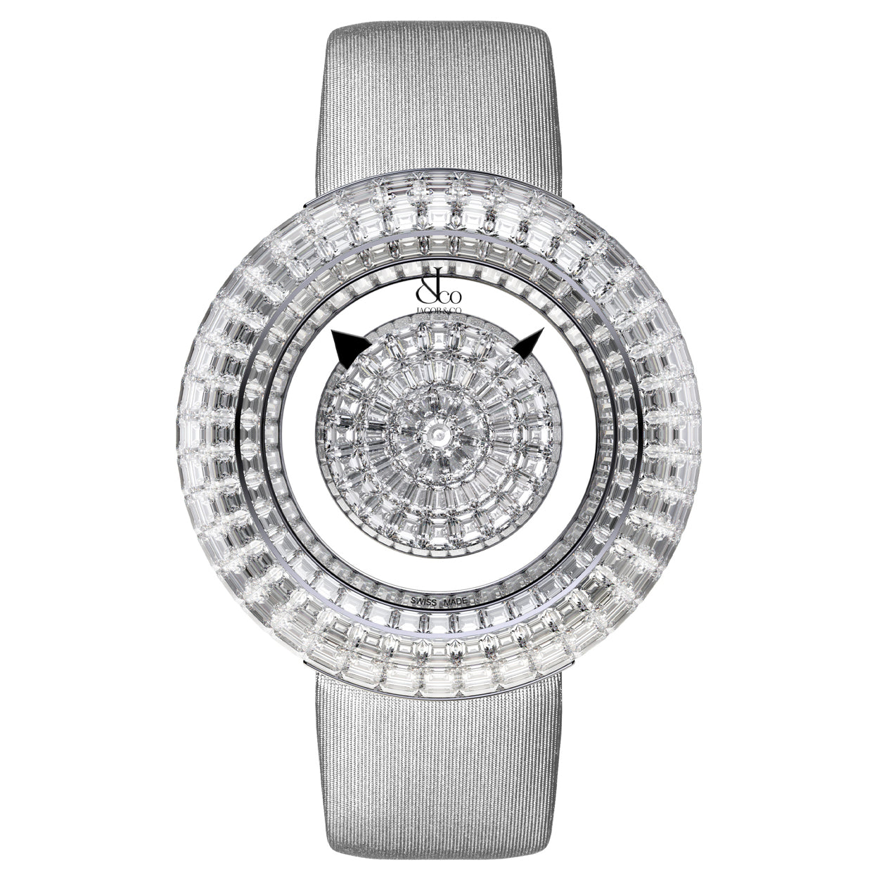 Jacob & Co. Brilliant Mystery Diamonds White Gold on Strap 44mm