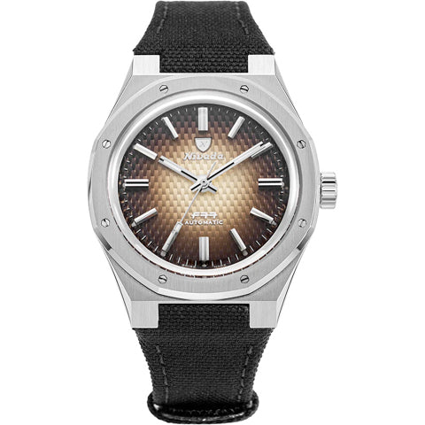 Nivada Grenchen F77 Brown Smoked Dial No Date on Strap