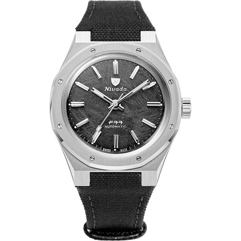 Nivada Grenchen F77 Stainless Steel Meteorite on Strap