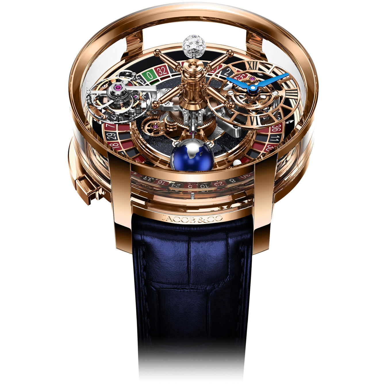 Jacob & Co. Astronomia Casino Rose Gold on Strap