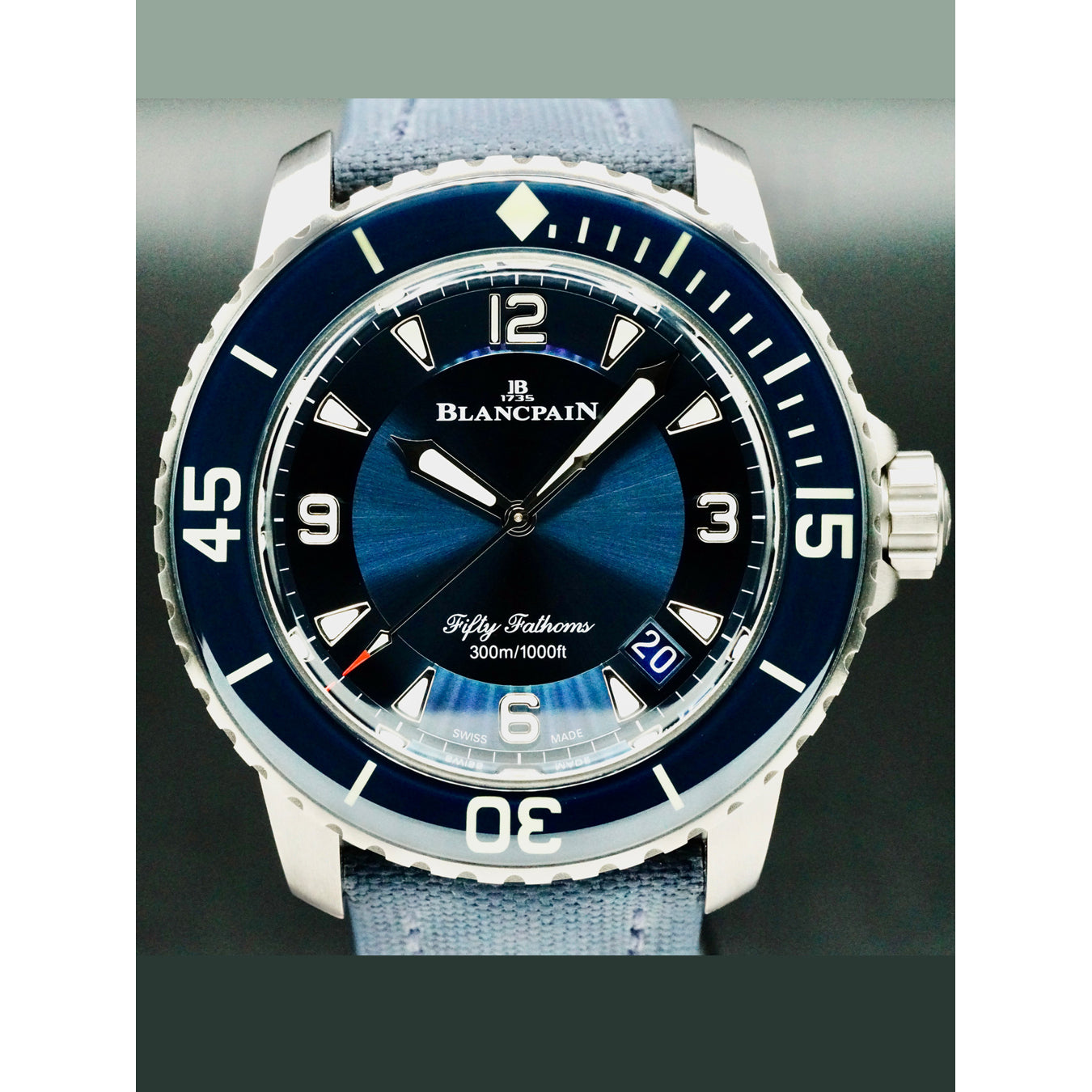 Blancpain 5015 12B40 O52A Fifty Fathoms Blue Dial Automatique