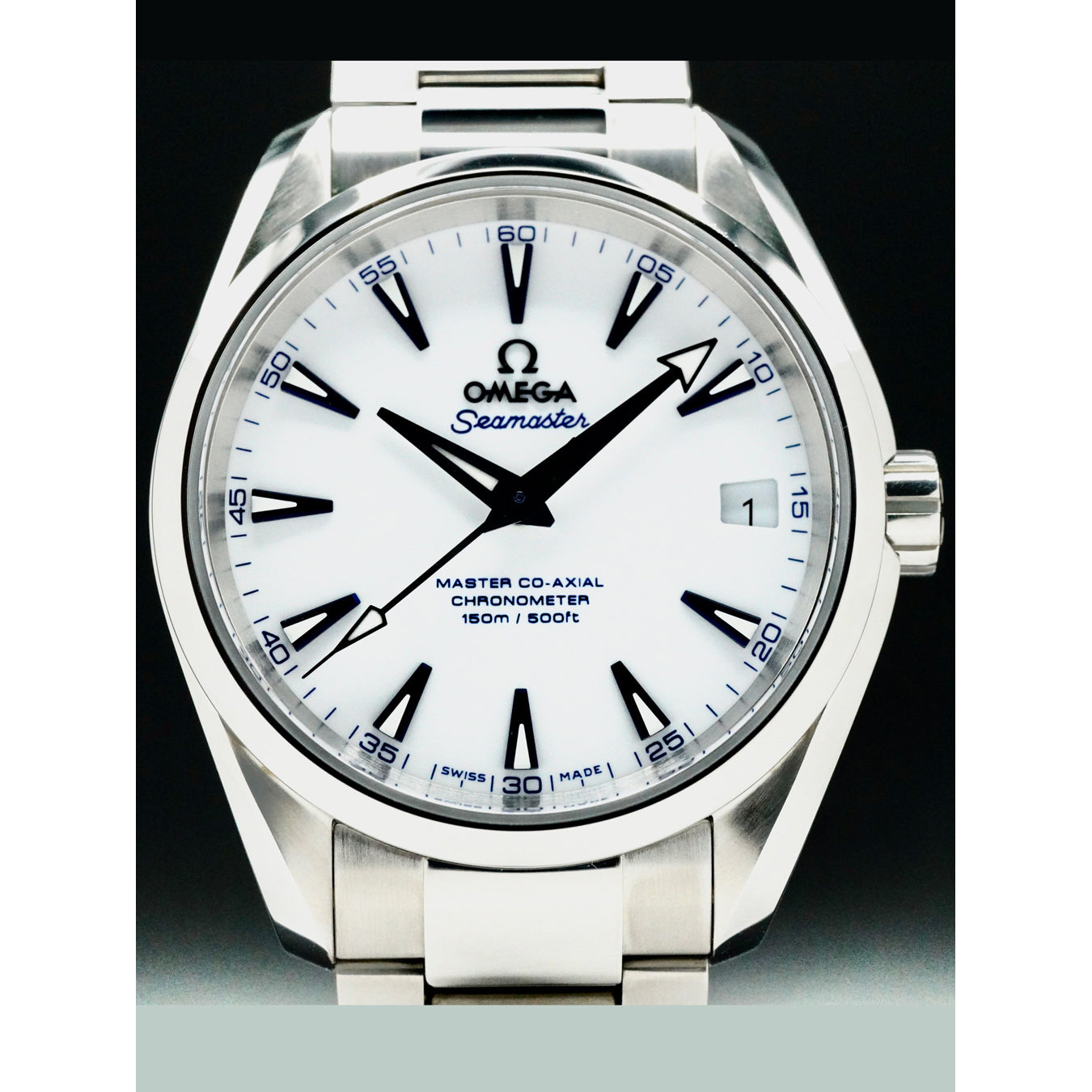Omega 231.90.39.21.04.001 Seamaster Aqua Terra 150m Master Co‑Axial Chronometer 38.5 mm