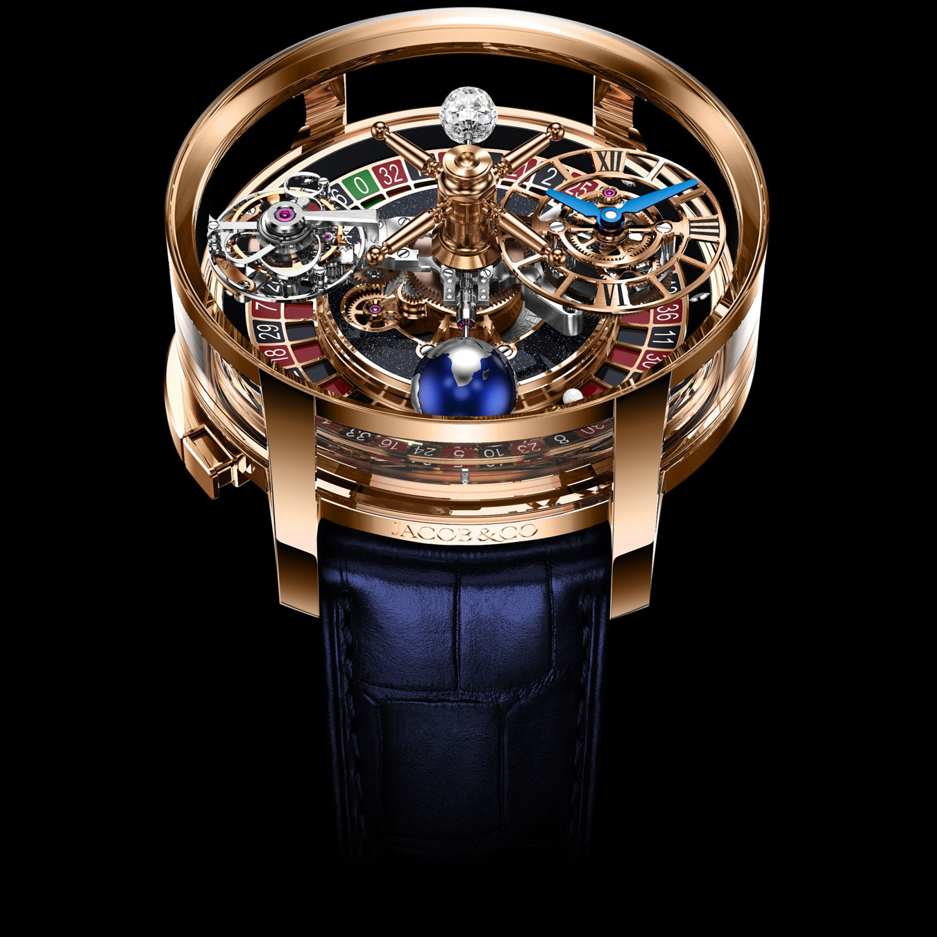 Jacob & Co. Astronomia Casino Rose Gold on Strap