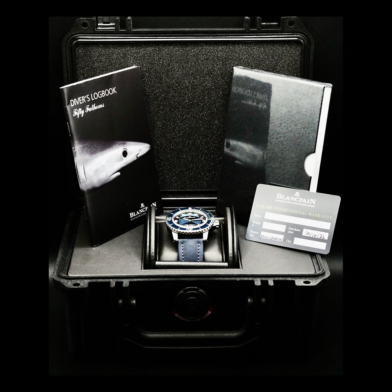 Blancpain 5015 12B40 O52A Fifty Fathoms Blue Dial Automatique