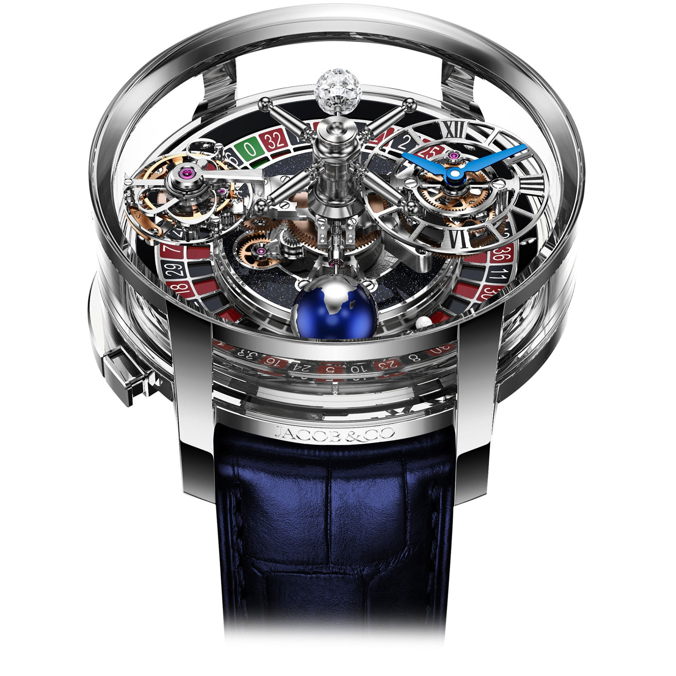 Jacob & Co. Astronomia Casino White Gold on Strap