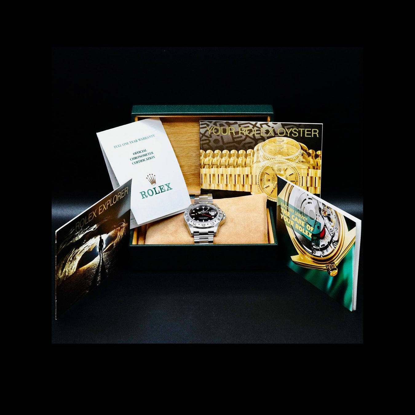 Rolex 16570 Explorer II Black Dial