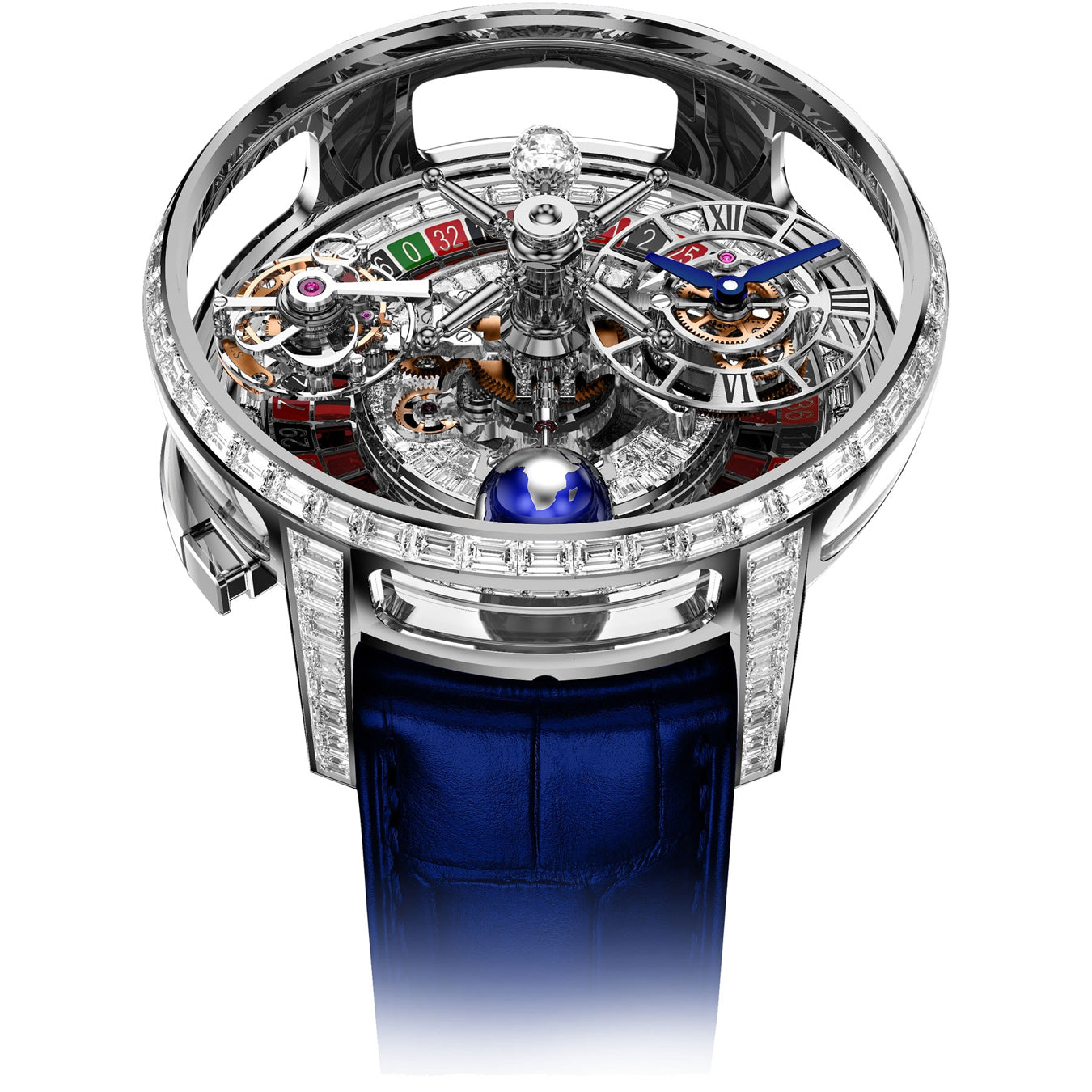 Jacob & Co. Astronomia Casino White Gold Baguette on Strap
