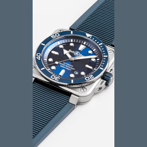 Bell & Ross BR03A-D-BLU-ST/SRB BR 03 Diver Blue Steel Rubber Strap