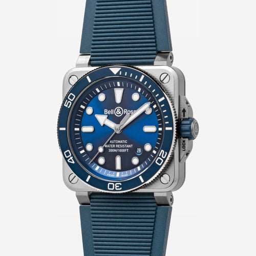 Bell & Ross BR03A-D-BLU-ST/SRB BR 03 Diver Blue Steel Rubber Strap