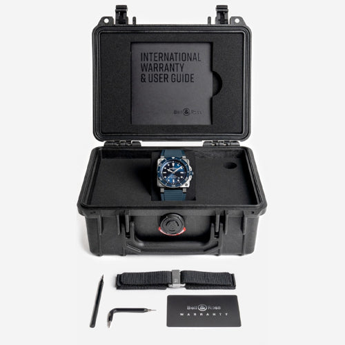 Bell & Ross BR03A-D-BLU-ST/SRB BR 03 Diver Blue Steel Rubber Strap