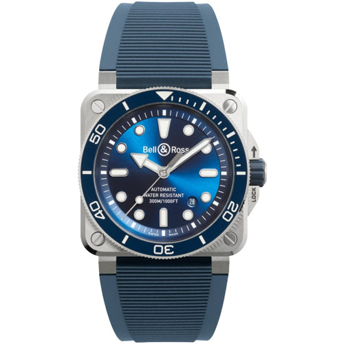 Bell & Ross BR03A-D-BLU-ST/SRB BR 03 Diver Blue Steel Rubber Strap