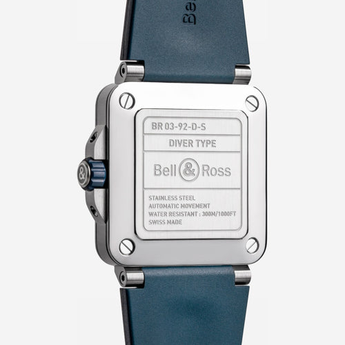 Bell & Ross BR03A-D-BLU-ST/SRB BR 03 Diver Blue Steel Rubber Strap