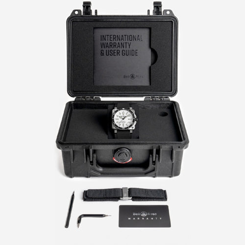 Bell & Ross BR03A-D-WH-ST/SRB Diver White Steel Rubber Strap