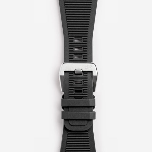 Bell & Ross BR03A-D-BL-ST/SRB Diver Black Steel Rubber Strap